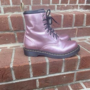 Metallic pink Doc Martens